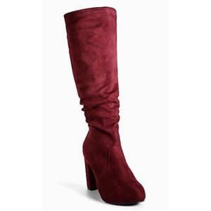 Torrid merlot colored knee high boots NIB size 7