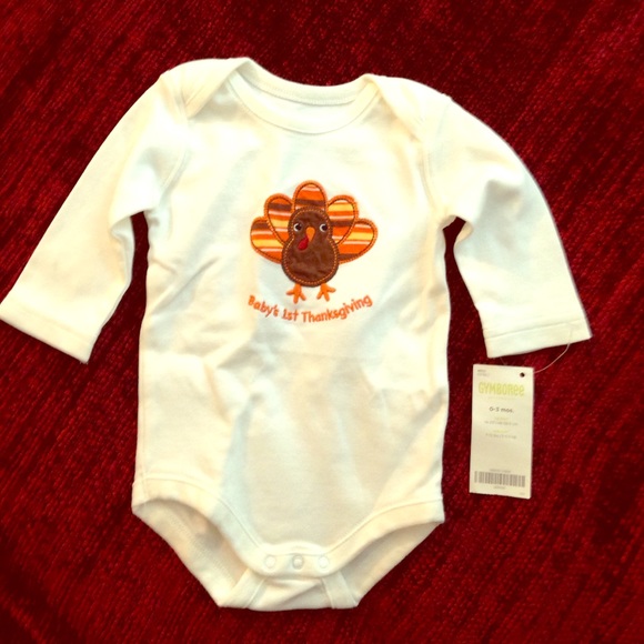 Thanksgiving onsie size 0-3 mo