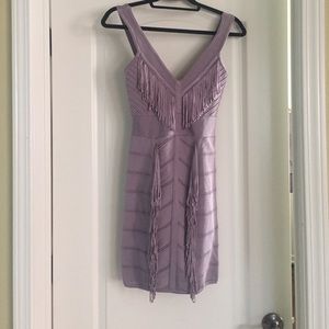 Bebe Kardashian fringe dress