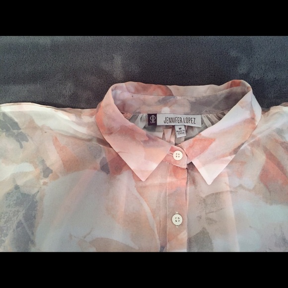JLo Open/Cold Shoulder Flowing Blouse