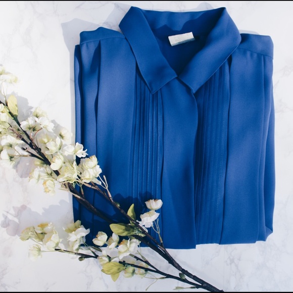 Royal Blue Blouse