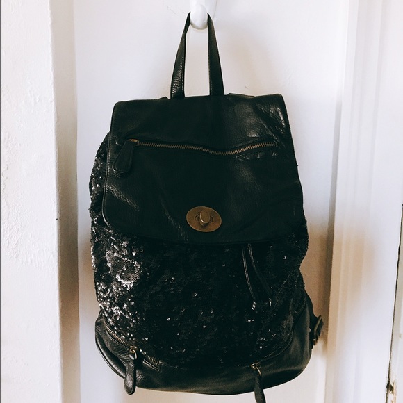 Black Sequined Backpack from Urban Outfitters.