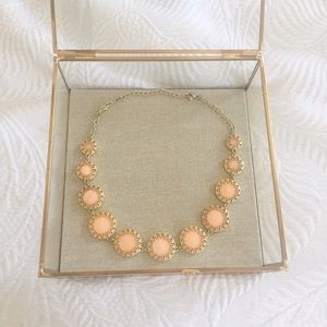 J. Crew peach and gold necklace