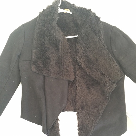 REVERSIBLE SUEDE + FUR JACKET
