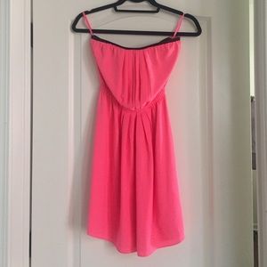 Hot pink Rachel Roy fit and flare dress