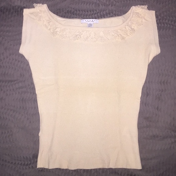 Laundry Shelli Segal cashmere cream sweater
