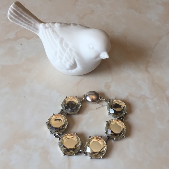 Silver statement bracelet