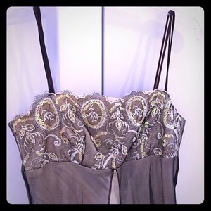 Prom Dress gold and black