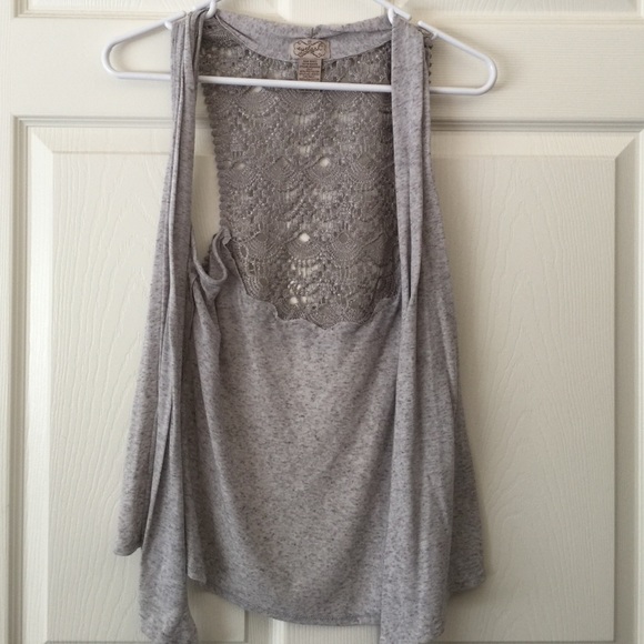 tank top throw over with pattern on back