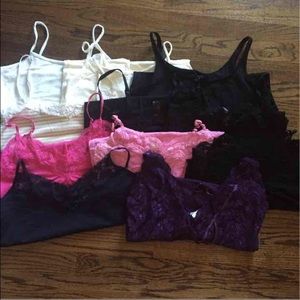 10 camisoles and 1 tank top!