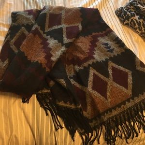 Stylish thick blanket scarf