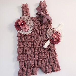 Lace Baby Romper