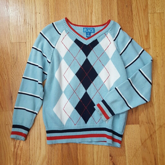 SOLD- Boys argyle sweater XS/4