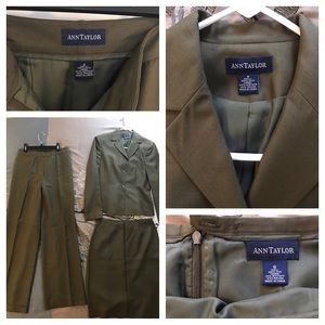 Ann Taylor 3-piece silk suit