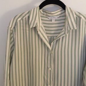& Other Stories Striped Oversized Silk Button Down & Other Stories Striped Oversized Silk Button Down