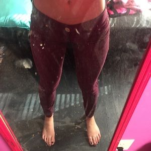 Maroon Skinny Jeans