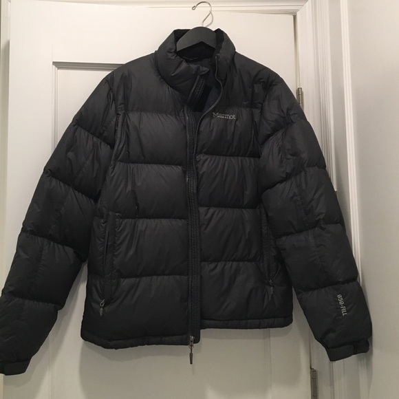Grey size M men's marmot down jacket
