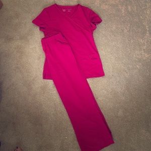 Urbane scrub set XS/S magenta