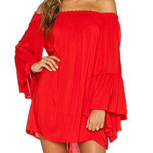 Indah Kamani red tunic/dress