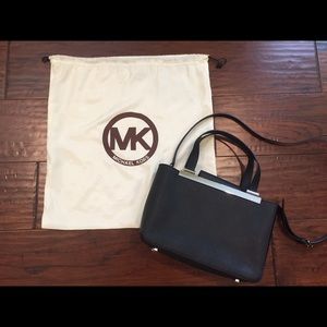 Michael Kors Black Saffiano Satchel