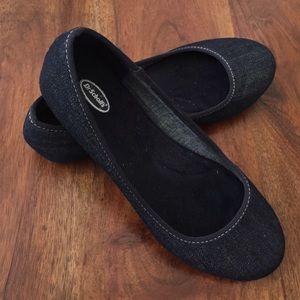 Denim Dr. Scholl's Flats - Comfy and Cute!