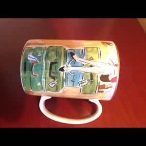 Kate Spade Lenox NY illustrated World Traveler Mug