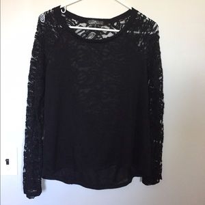 Black lace sweater