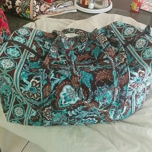 Vera Bradley large duffel in Java Blue