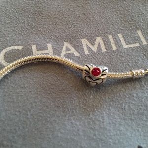 Chamilia heart July birthstone CZ