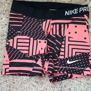 Patterned Nike Pro Spandex