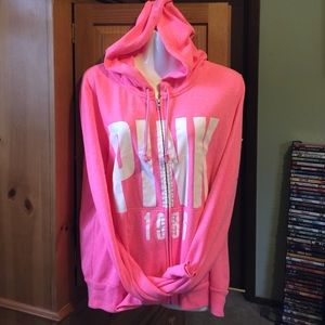 **FINAL PRICE DROP** Pre- loved VS PINK zip up!!