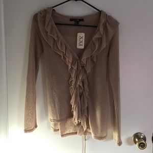 Brand NWT Perfect For Fall Taupe Cardigan