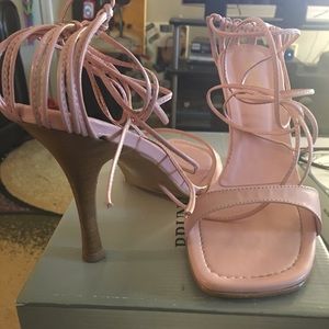 Bruno Valenti Pink Strappy Heels