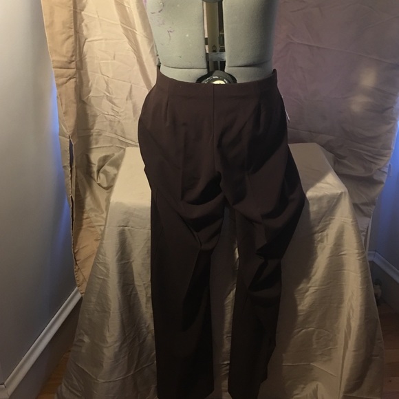 NWT coldwater creek brown side zip dress pants