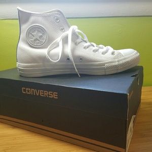 Converse All Star High Top White Leather