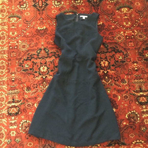 Navy Crepe Banana Republic Dress - Shift A Line
