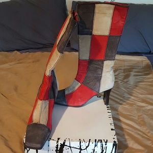 Suede boots size 7 1/2