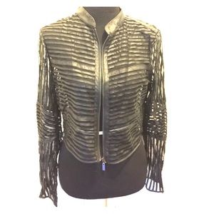 Black cropped jacket