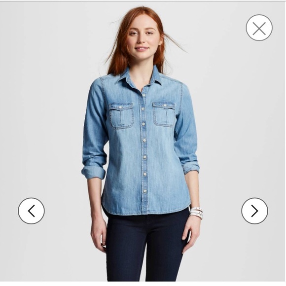 Tops - Women's light weight denim shirt.