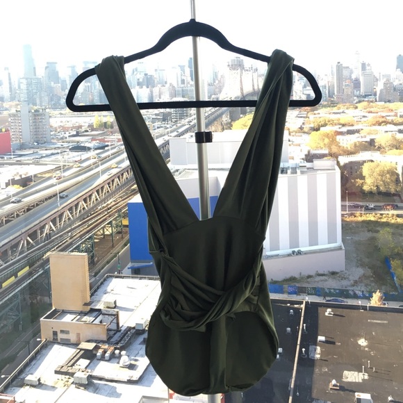 JB SWIM Olive green one piece bathing suit