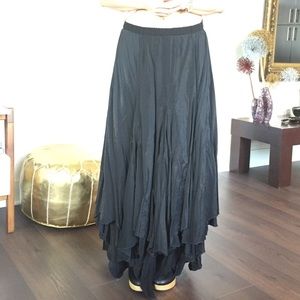 Denim & Supply by shimmery black layered skirt