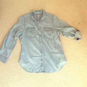 Talbots Denim Button Up