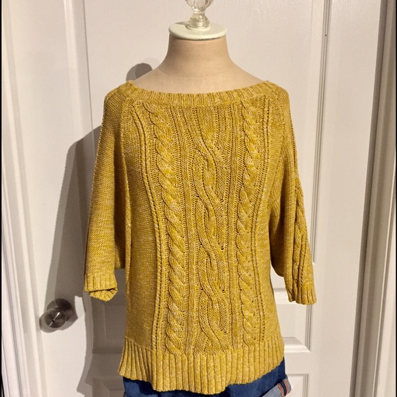 Ann Taylor mustard yellow sweater