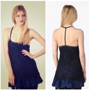Free People Studded Lace Tunic Dress