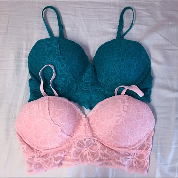💕SOLD Victoria's Secret PINK Lace Bralette Bundle