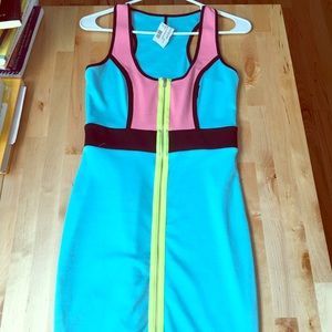 Neon multicolor dress