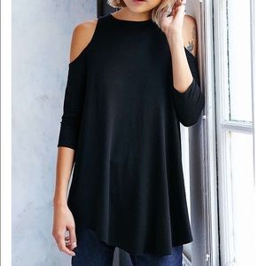 UO cold shoulder tunic top