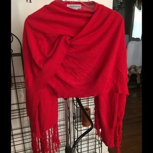 Red shawl
