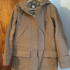 Jcrew stadium sample coat with hood