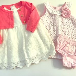 Lot of two dresses size 3 months